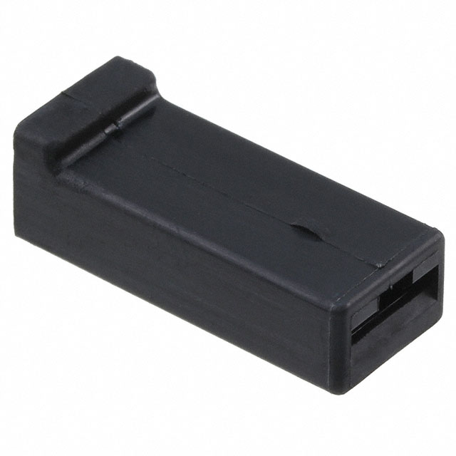 CONN RCPT HSG 0.25 1POS BLACK