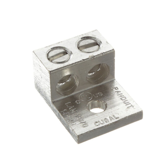 CONN TERM RECT LUG 1/0-14AWG 1/4
