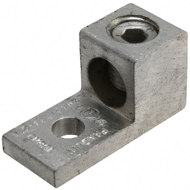 CONN TERM RECT LUG 2/0-14AWG 1/4