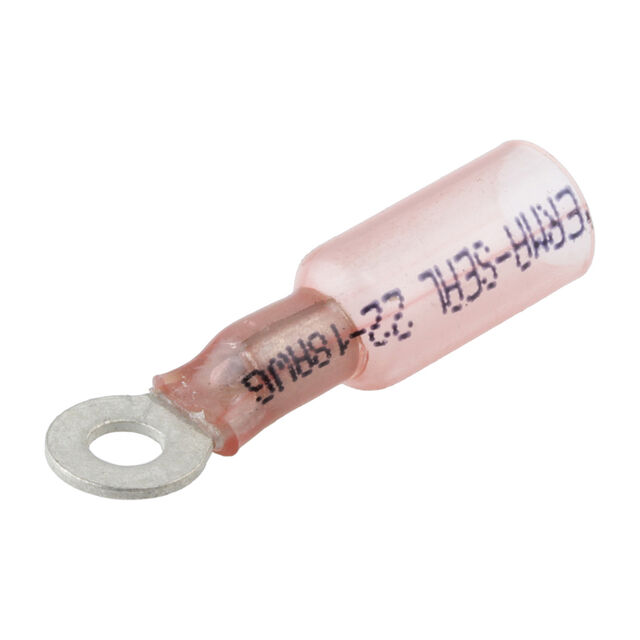 CONN RING CIRC 18-22AWG #6 CRIMP