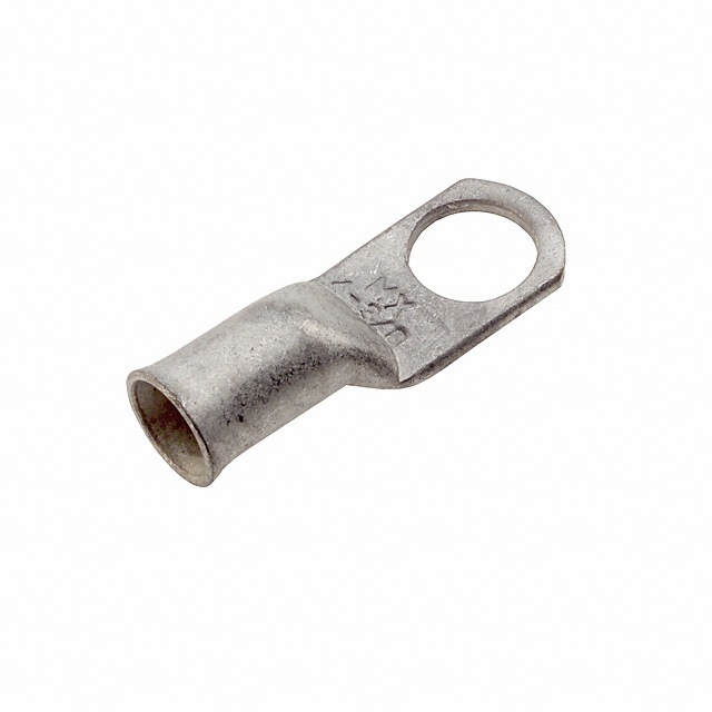 CONN RING FLAT 4AWG #3/8 CRIMP