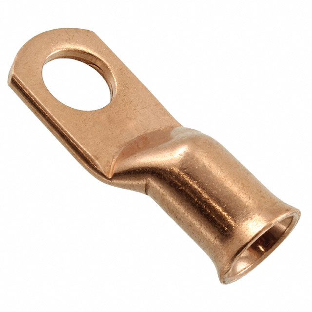 CONN RING FLAT 1AWG #3/8 CRIMP