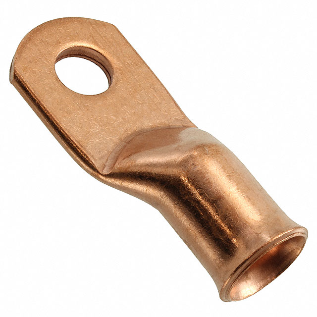 CONN RING FLAT 2AWG #1/4 CRIMP