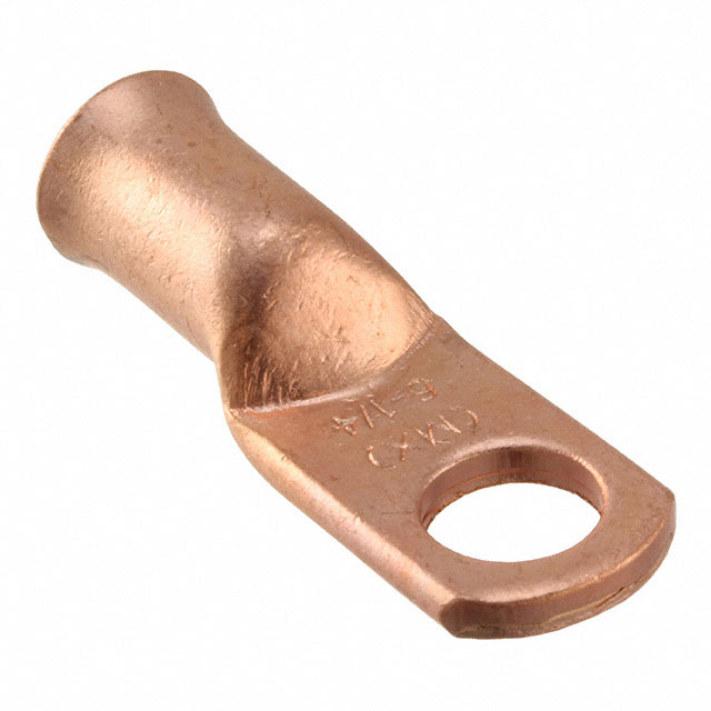 CONN RING FLAT 6AWG #1/4 CRIMP