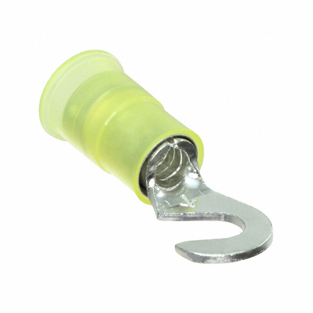 CONN RING HOOK 10-12AWG #8 CRIMP