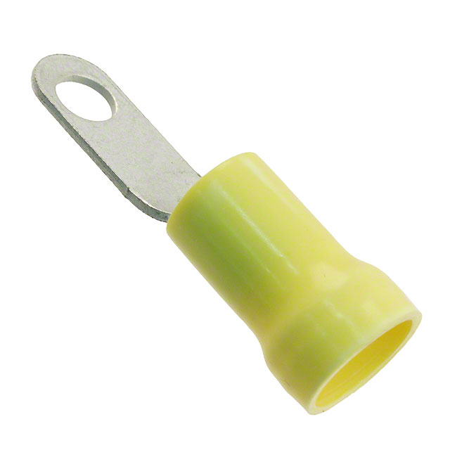 CONN RING FLAT 4AWG #1/4 CRIMP