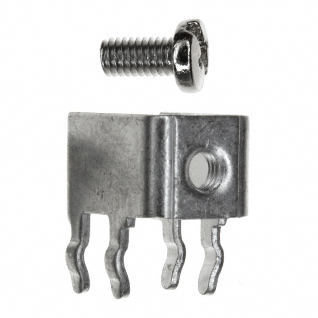 TERM SCREW M3 4 PIN PCB RA
