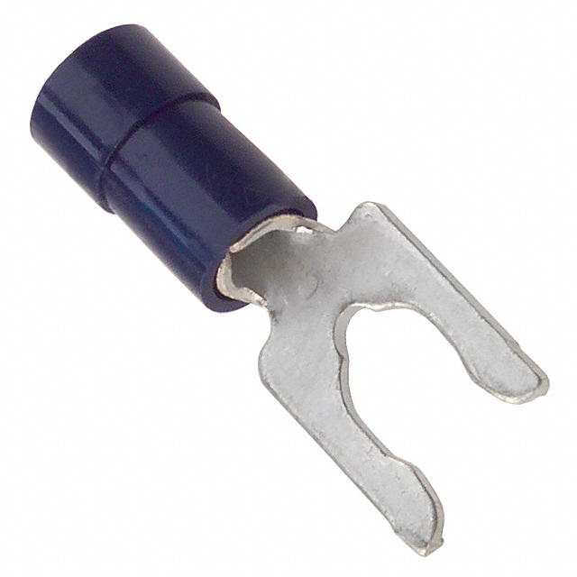 CONN SPADE TERM 14-16AWG #10 BLU