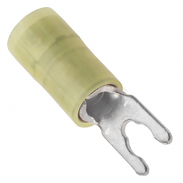 CONN SPADE TERM 10-12AWG #6 YEL