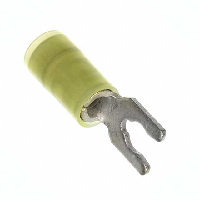 CONN SPADE TERM 10-12AWG #8 YEL