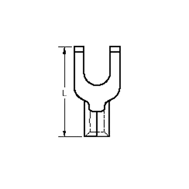 CONN SPADE TERM 14-16AWG #10