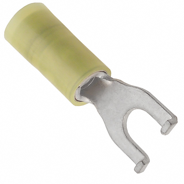 CONN SPADE TERM 10-12AWG #10 YEL