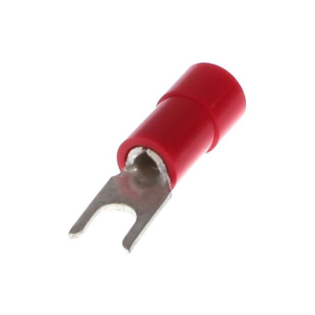 CONN SPADE TERM 18-22AWG #4 RED