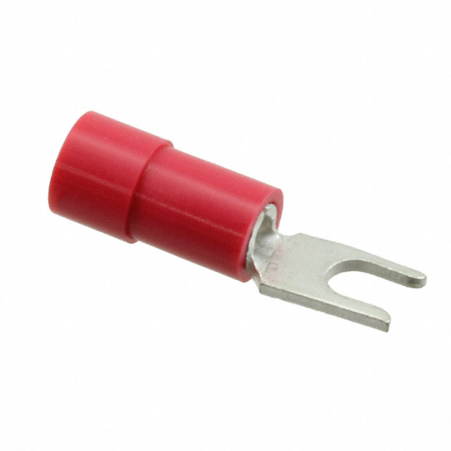 CONN SPADE TERM 18-22AWG #4 RED