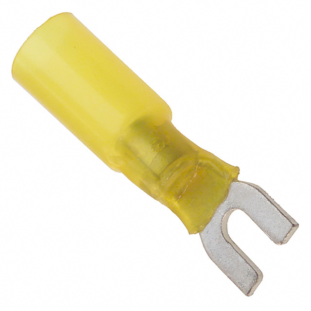 CONN SPADE TERM 10-12AWG #6 YEL
