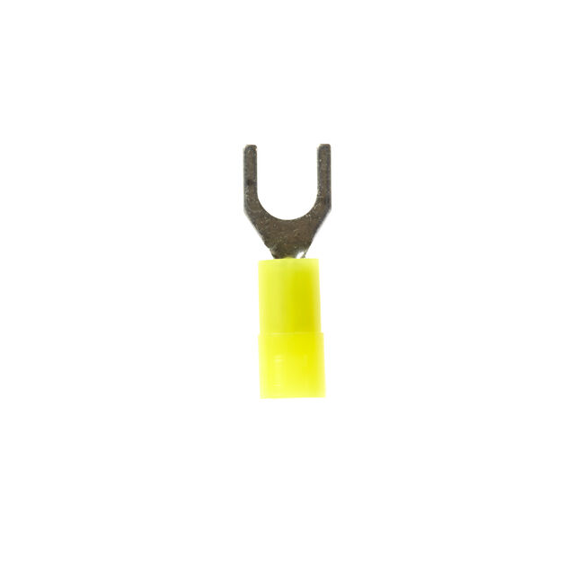 CONN SPADE TERM 24-26AWG #4 YEL