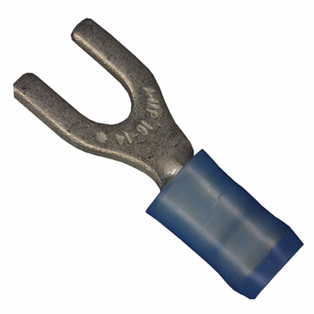 CONN SPADE TERM 14-16AWG #10 BLU