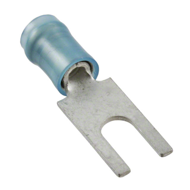 CONN SPADE TERM 14-16AWG #8 BLU