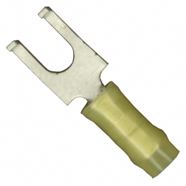 CONN SPADE TERM 22-26AWG #4 YEL