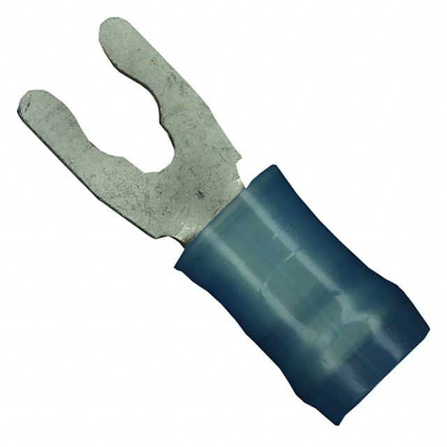 CONN SPADE TERM 14-16AWG #5 BLU