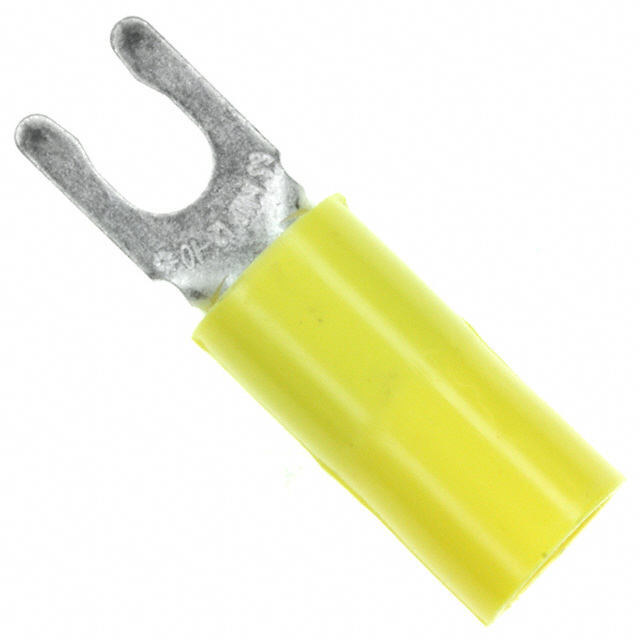 CONN SPADE TERM 10-12AWG #6 YEL