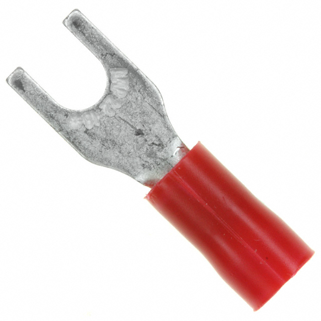 CONN SPADE TERM 16-22AWG #6 RED