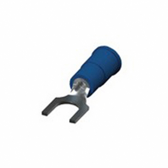 CONN SPADE TERM 14-16AWG #10 BLU