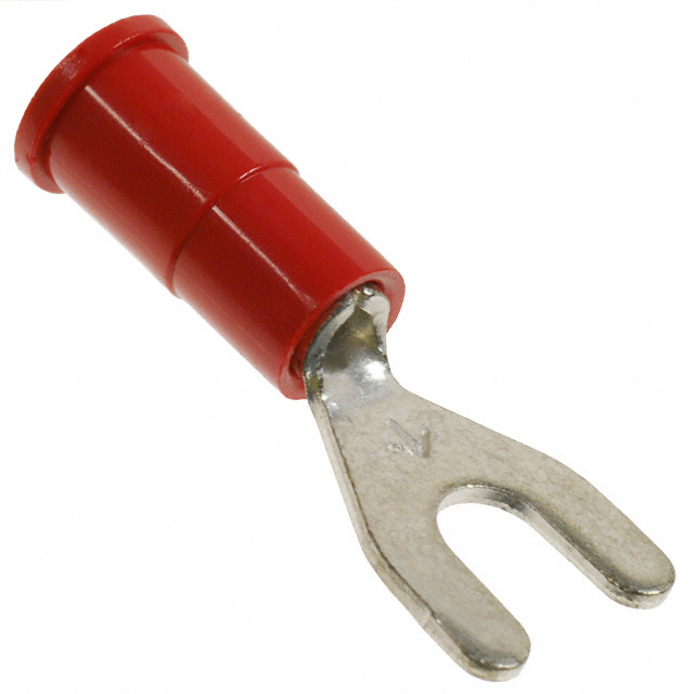 CONN SPADE TERM 18-22AWG #6 RED