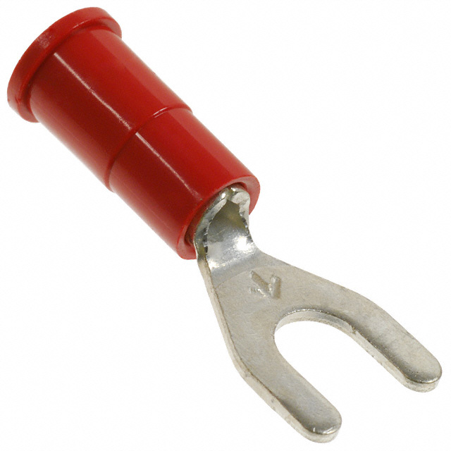 CONN SPADE TERM 18-22AWG #8 RED