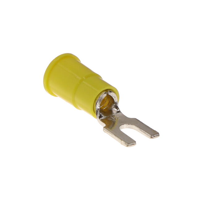 CONN SPADE TERM 10-12AWG #6 YEL