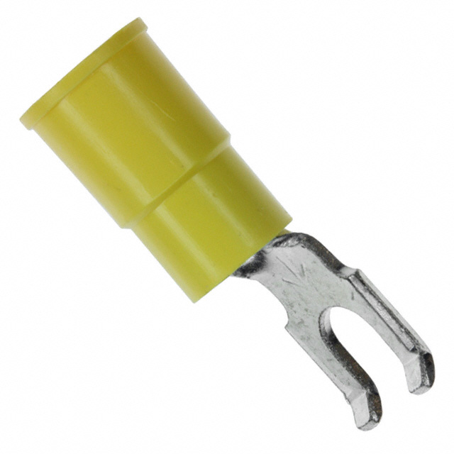 CONN SPADE TERM 10-12AWG #8 YEL