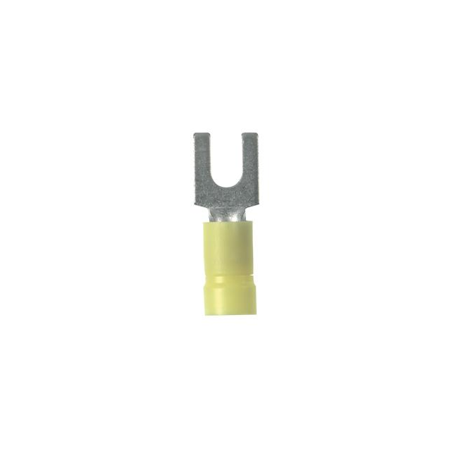 CONN SPADE TERM 10-12AWG M5 YEL