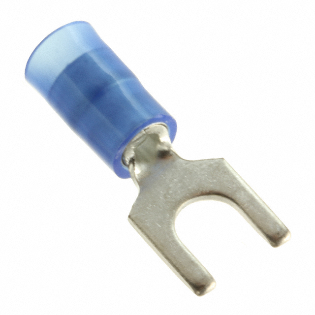 CONN SPADE TERM 14-16AWG #10 BLU