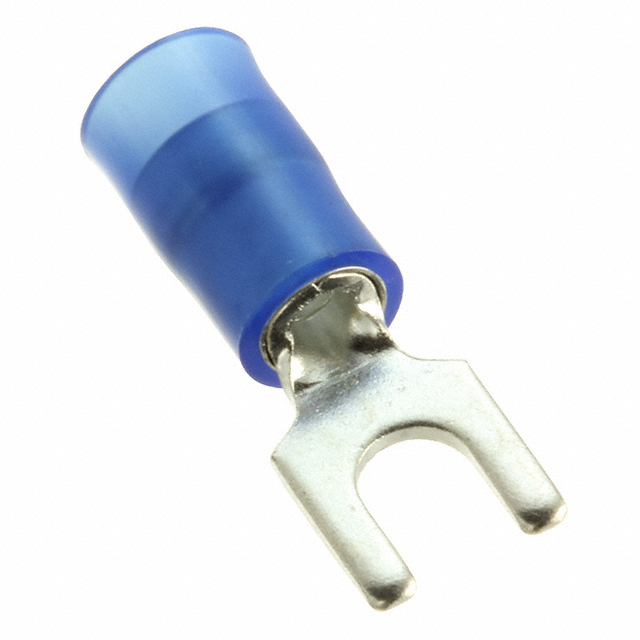 CONN SPADE TERM 14-16AWG #6 BLU
