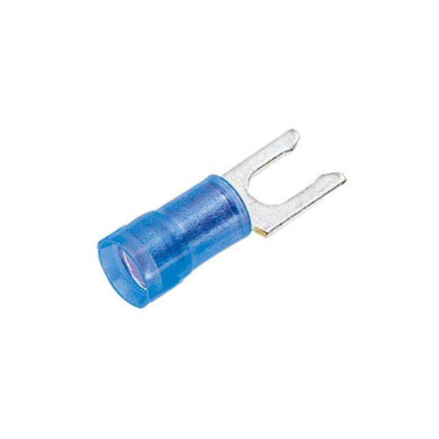 CONN SPADE TERM 14-16AWG #10 BLU