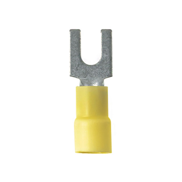 CONN SPADE TERM 10-12AWG #10 YEL