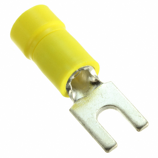 CONN SPADE TERM 10-12AWG #6 YEL