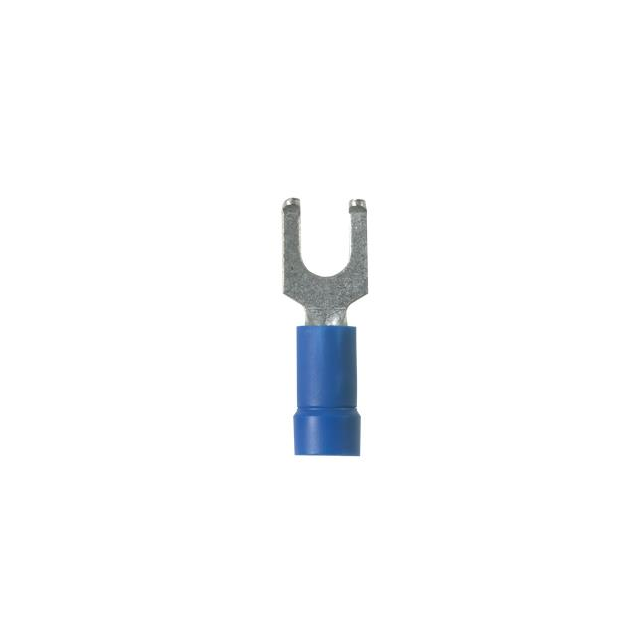 CONN SPADE TERM 14-16AWG #8 BLU