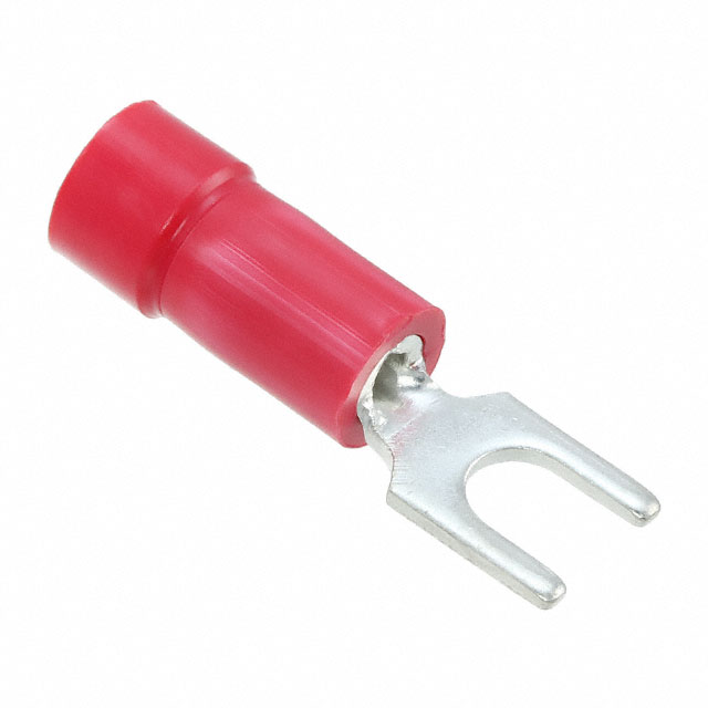 CONN SPADE TERM 18-22AWG #6 RED