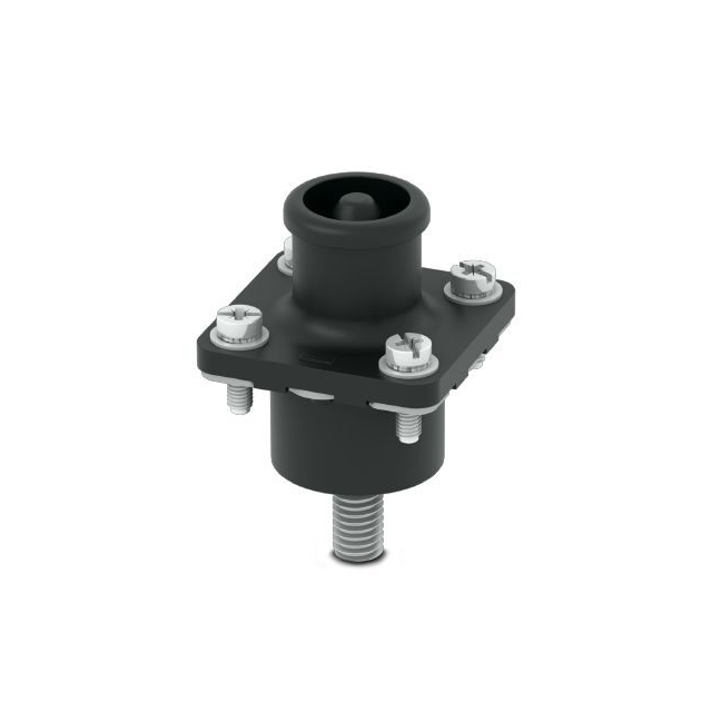 PANEL MOUNT, THREADED POST, BLAC