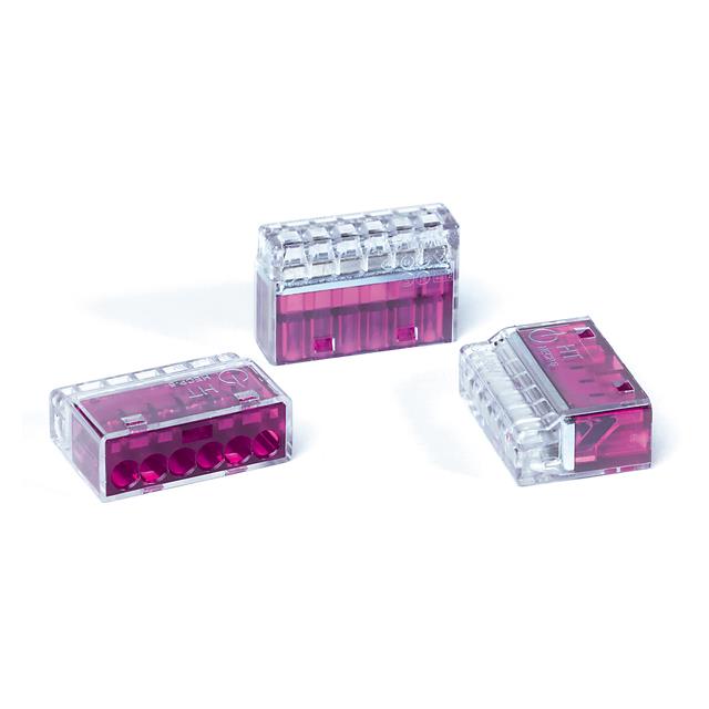 WIRE CONN PUSH 6PORT VIO
