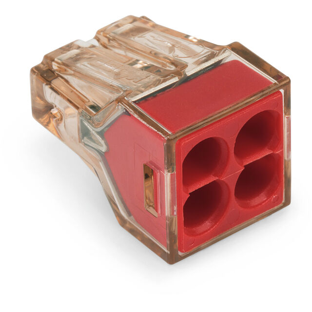 PUSH WIRE CONNECTOR, FOR SOLID C