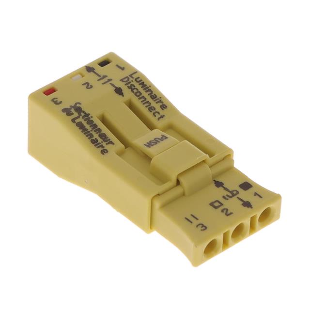 PUSHWIRE SPLICE 3POS YELLOW 20PC