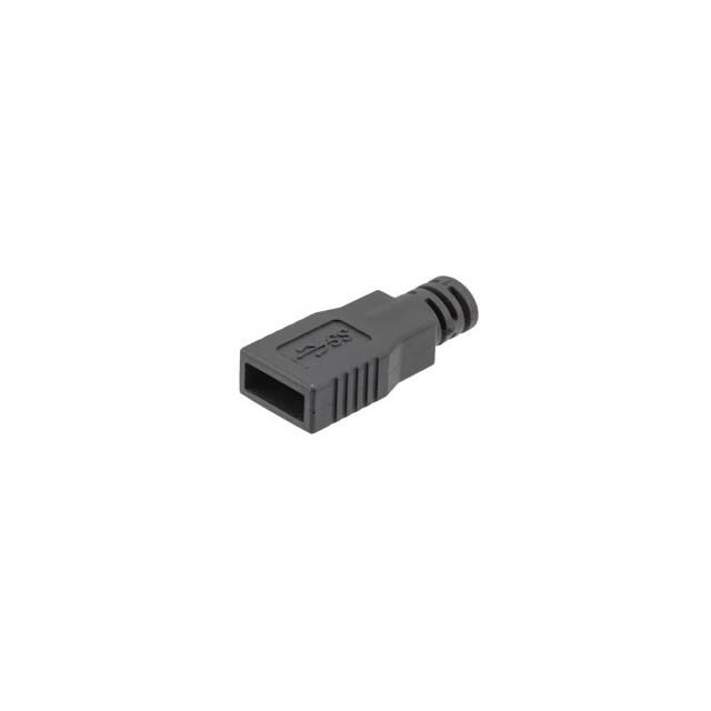 USB TYPE A 3.0 HOOD, BLACK LSZH