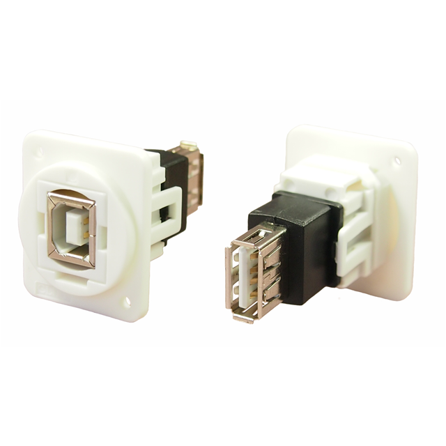 FT USB2.0 B-A PLAIN HOLE WHITE