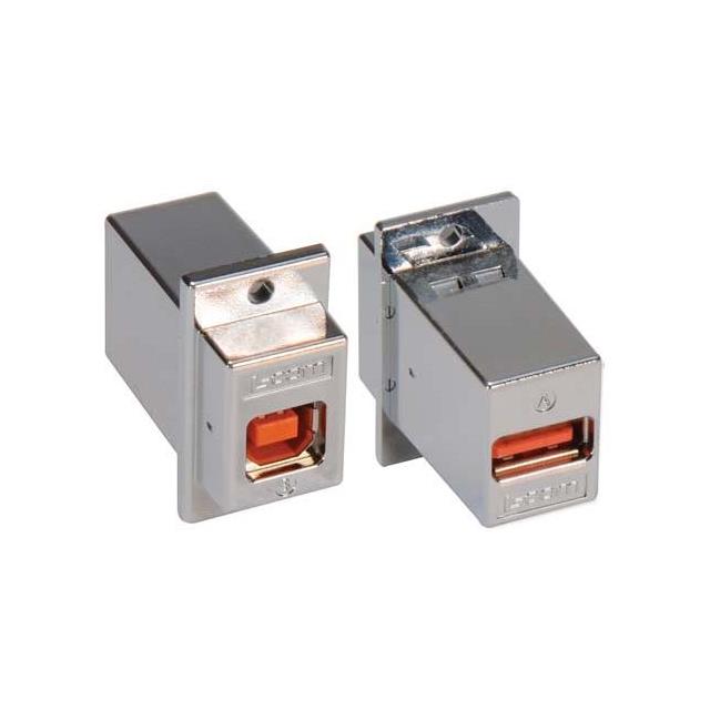 USB B-A PNL ADPT SHLD HI-RET