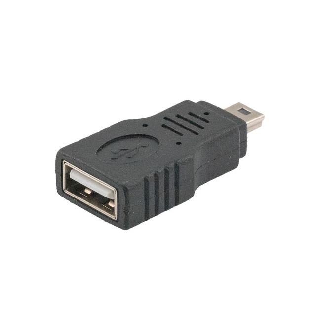 ADPT USB 2.0 MINI B M TO A F BK
