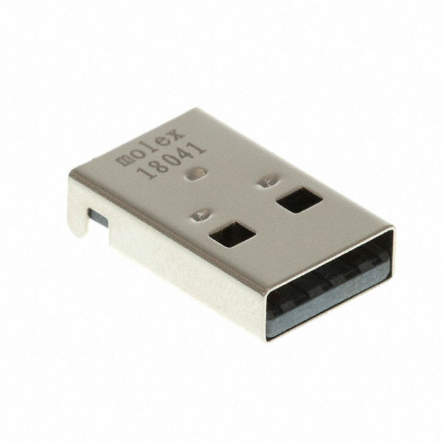 CONN PLUG USB2.0 TYPEA 4P SMD RA