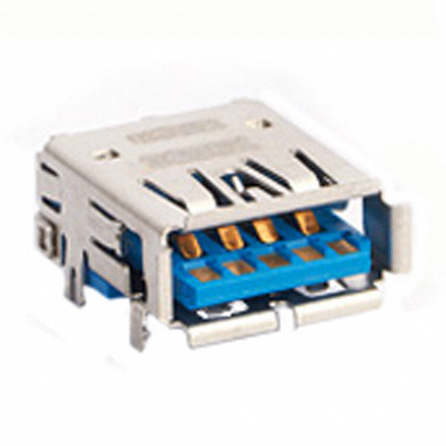 CONN RCPT USB3.0 TYPEA 9POS R/A