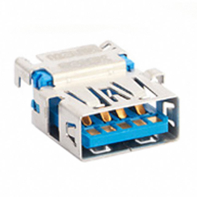 CONN RCP USB3.0 TYPEA 9POS TH RA